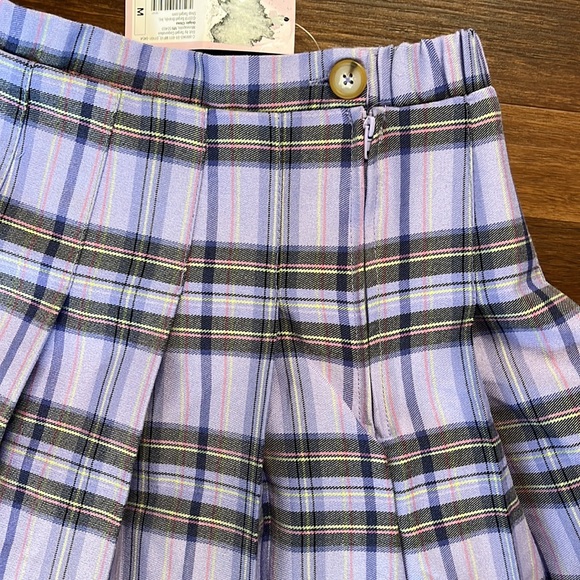 Wild fable, juniors pleated skirt. Medium, lavender plaid, new with tags - Picture 3 of 7